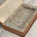 Lot 043 - Antique Hollowed Book Safe Made From “Traittez Sur La Prière Publique” (“Treatise On Public Prayer”), Bruxelles, 1707, By Eugene Henry Fricx, With French “P-V” Maker's Stamp
