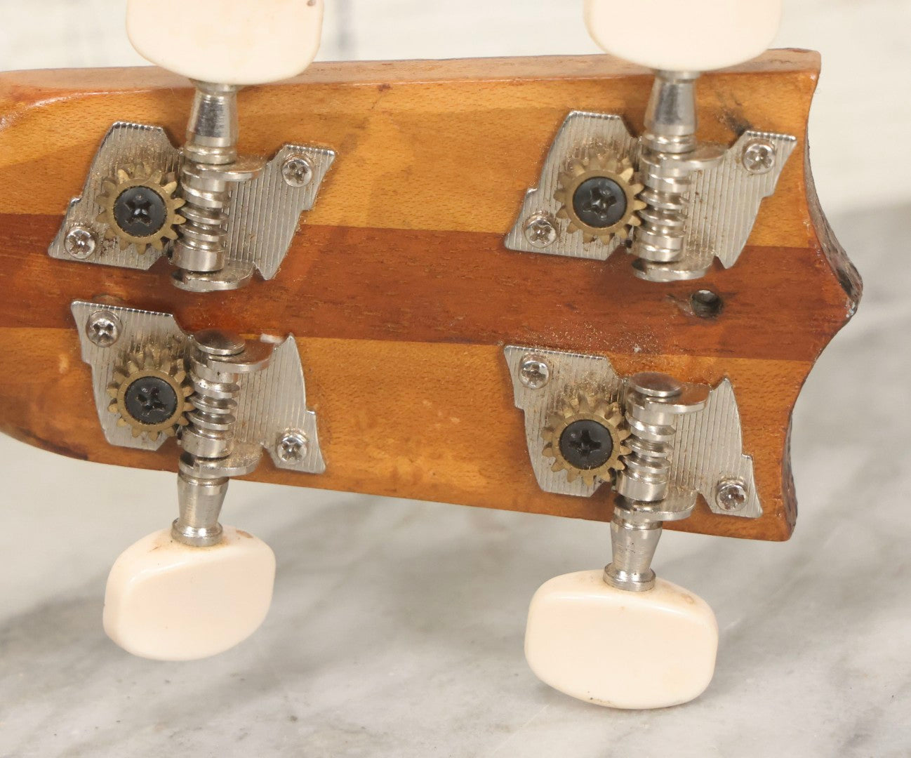 Lot 048 - Vintage Wooden Banjo-Ukulele (Banjo-Lele) With Partial Restoration And Updated Hardware, 21" L