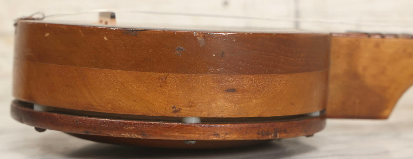 Lot 048 - Vintage Wooden Banjo-Ukulele (Banjo-Lele) With Partial Restoration And Updated Hardware, 21" L