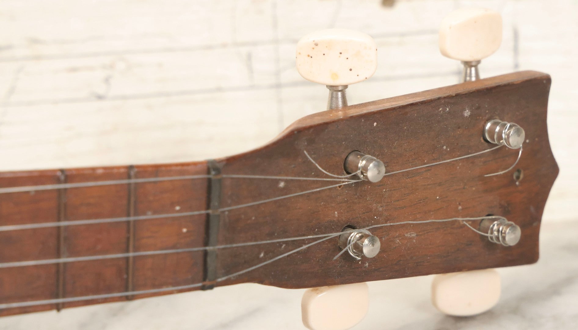 Lot 048 - Vintage Wooden Banjo-Ukulele (Banjo-Lele) With Partial Restoration And Updated Hardware, 21" L