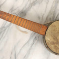Lot 049 - Vintage Banjo-Ukulele (Banjo-Lele) With Wooden Neck And Metal Pot Assembly, Marked “Pat. App. For,” No Strings, 20-1/4" L