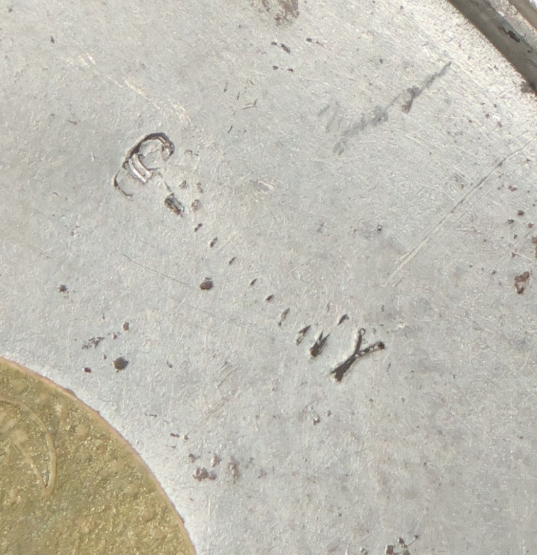 Lot 053 - Antique German Pewter Art Nouveau Inkwell With Dried Poppy Flower Motif, Stamped Germany, With Walter Kimball & Co. Boston Label, Circa Early 20th Century