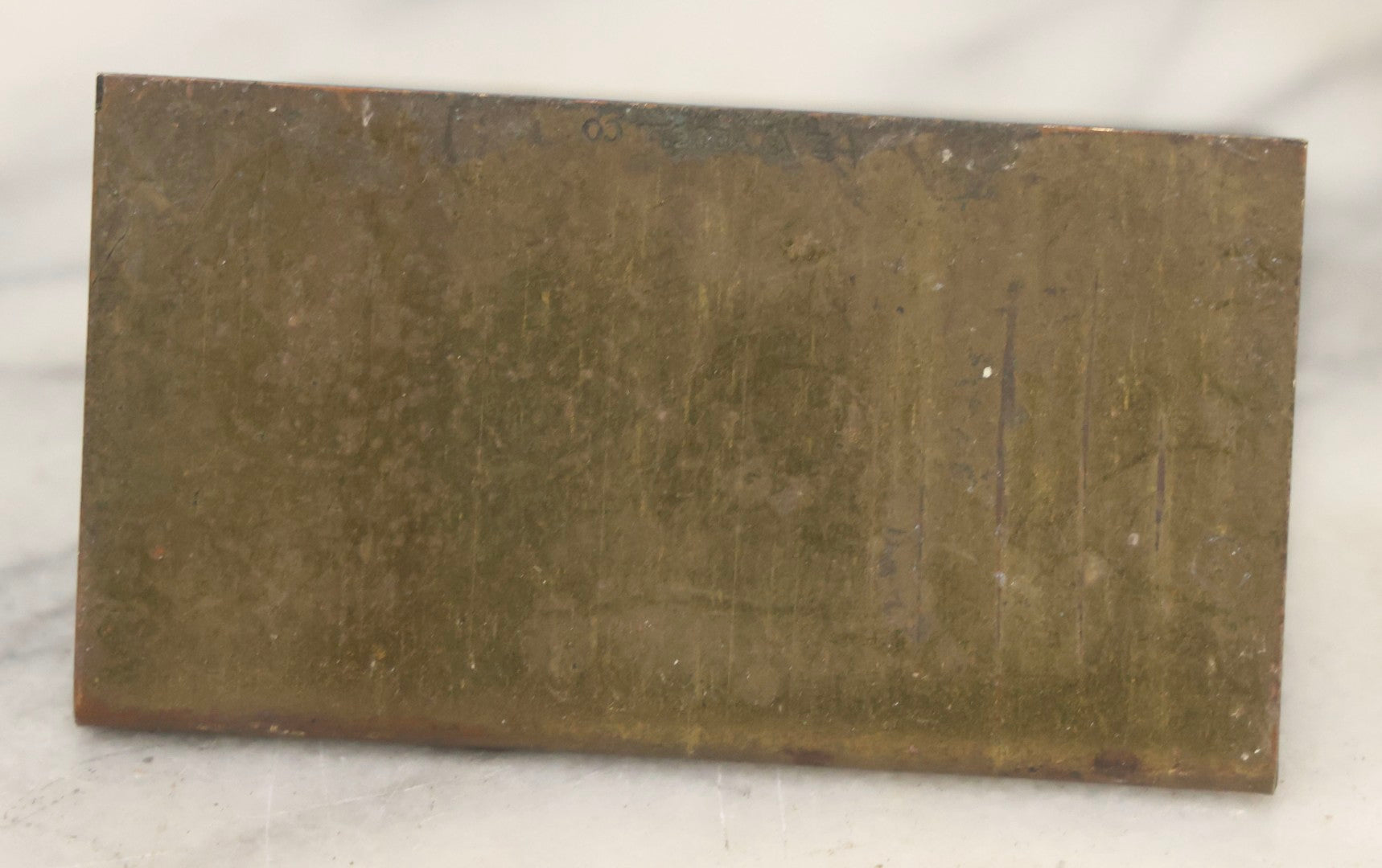 Lot 062 - Vintage Brass Advertising Calendar Holder For Boston Woven Hose & Rubber Company With Bulldog Logo Trademark