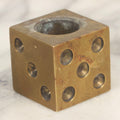 Lot 069 - Vintage Machined Brass Dice Cigar Snuffer