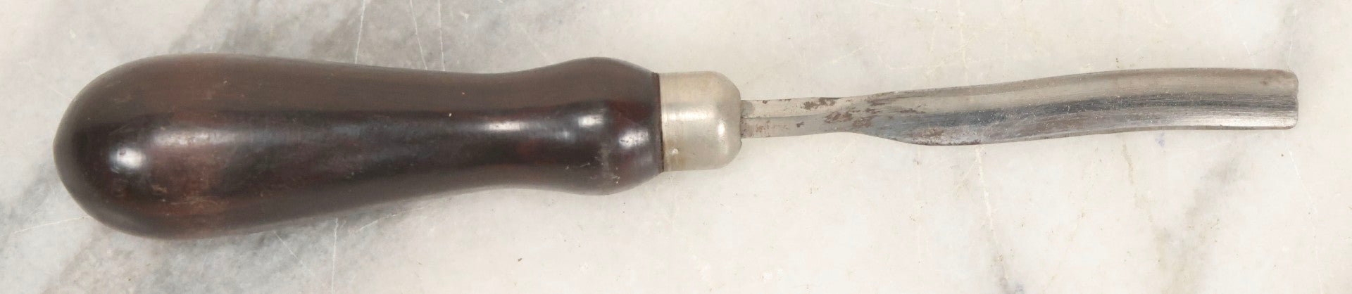 Lot 073 - Antique Boxed Set Of Five Cast Steel Wood-Handled Carving Tools By Millers Falls Company, Millers Falls, Massachusetts, In Wood Box With Original Paper Label