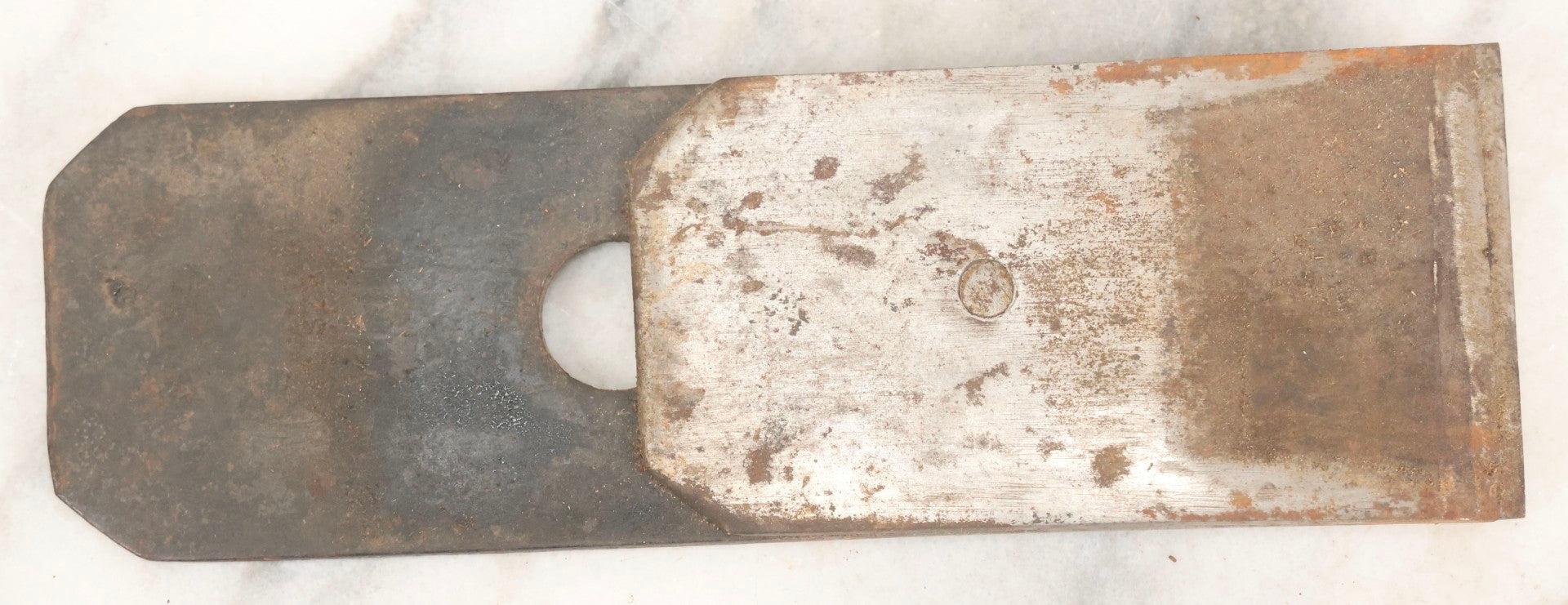 Lot 074 - Antique Handmade Coffin-Shaped Wood Plane With Engraved Pentagram Logo, Dated 1883, Marked U.A.C., Manufactured By A. Cumings, Boston, With Blade Present, 9-1/2" L
