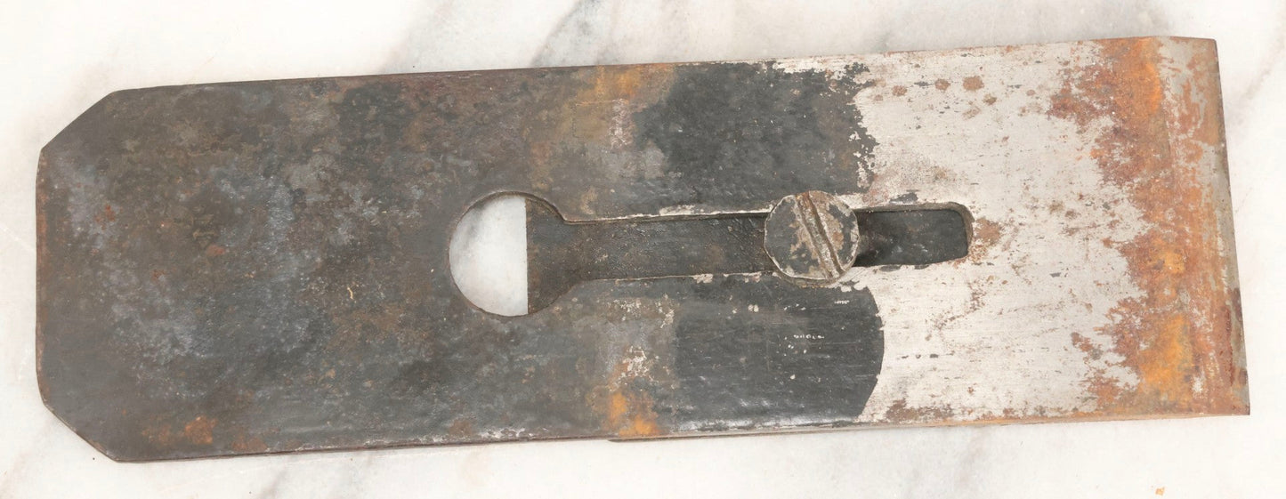 Lot 074 - Antique Handmade Coffin-Shaped Wood Plane With Engraved Pentagram Logo, Dated 1883, Marked U.A.C., Manufactured By A. Cumings, Boston, With Blade Present, 9-1/2" L
