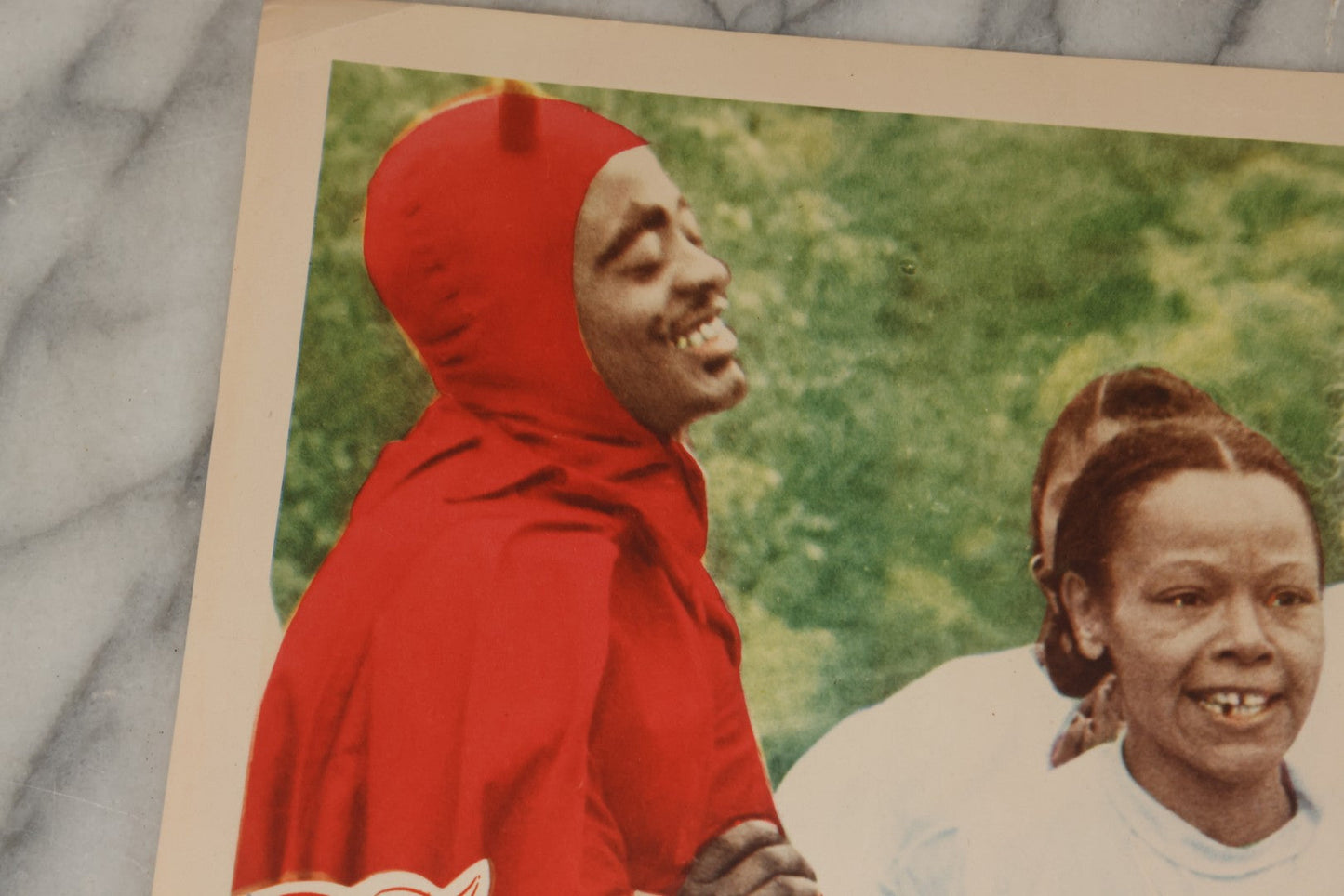 Lot 143 - Vintage Lobby Card From The All-Black Cast Gospel Race Film "Going To Glory ... Come To Jesus" Depicting The Devil Tempting A Woman, Royal Gospel Productions, Circa 1946–1947, Lost Film, 14" x 11"