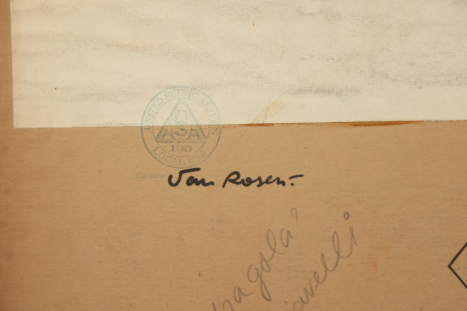 Lot 150 - Vintage Hand-Painted Theatrical Set Design For “Mandragola” By Niccolò Machiavelli, Depicting A Stylized Medieval Street Scene, By Robert E. Van Rosen (1904–1966), Gouache On Bainbridge Illustration Board No. 80, 1928, 20" x 15"