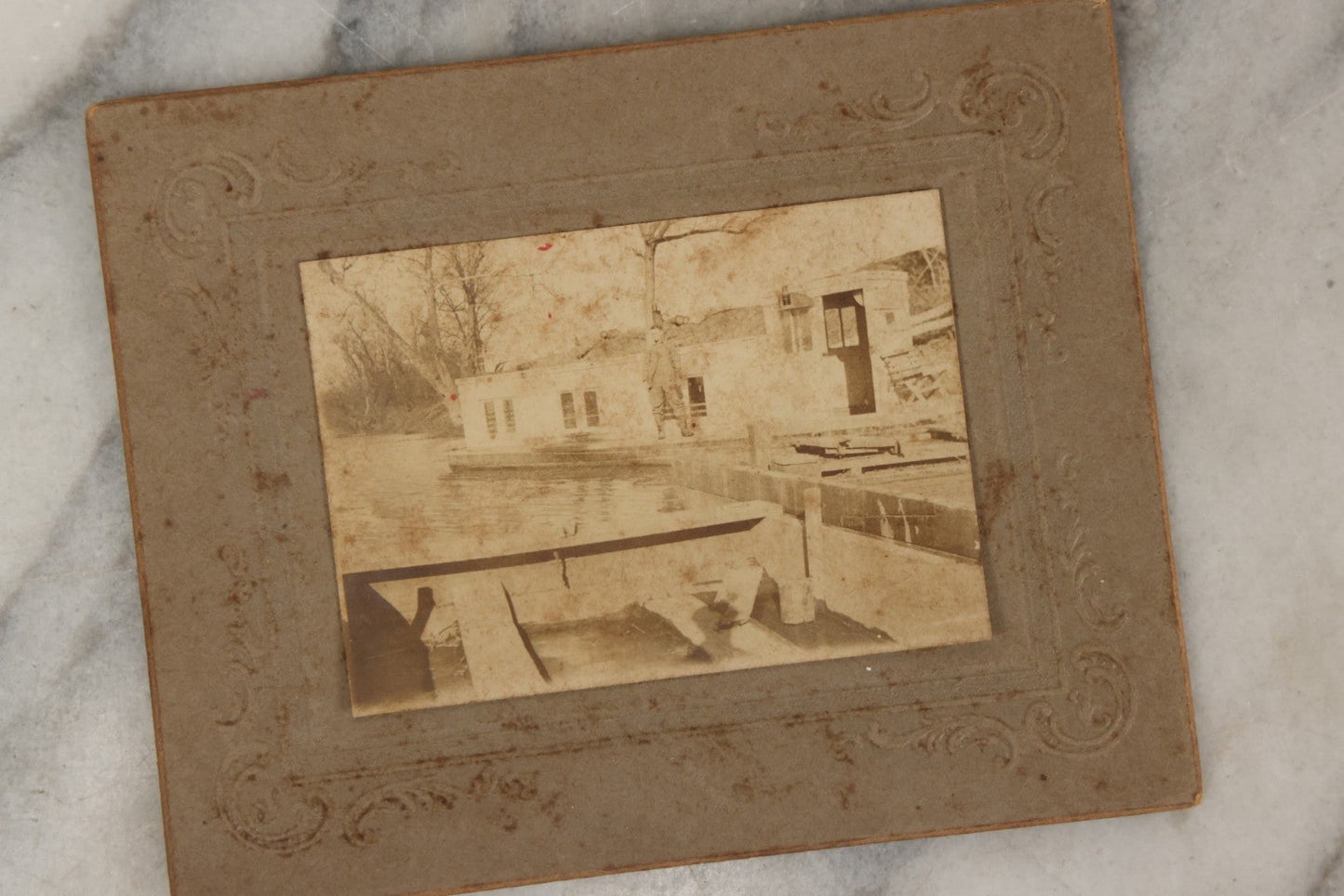 Lot 185 - Grouping Of Six Antique Hunting And Outdoor Photographs Including RPPC Of Young Man With Porcupine Kill At Campsite, Two Snapshots With Deer, Geese, And Gun, And Mounted Winter Photo Of Man With Rabbit, Hubert Soule, Fairfield, Vermont