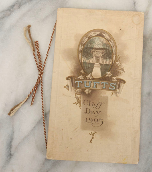 Lot 213 - Tufts Class Day 1905 Antique Souvenir Booklet, June 16 1905, With Program, Class Roll, And Exercises, Printed By E.A. Wright, Philadelphia, Tufts College, Medford, Massachusetts
