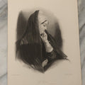 Lot 224 - Antique 1833 Engraving “The Widow,” Painted By W. Boxall, Engraved By H. Robinson, Published By C. Tilt, London, 1833, Unframed