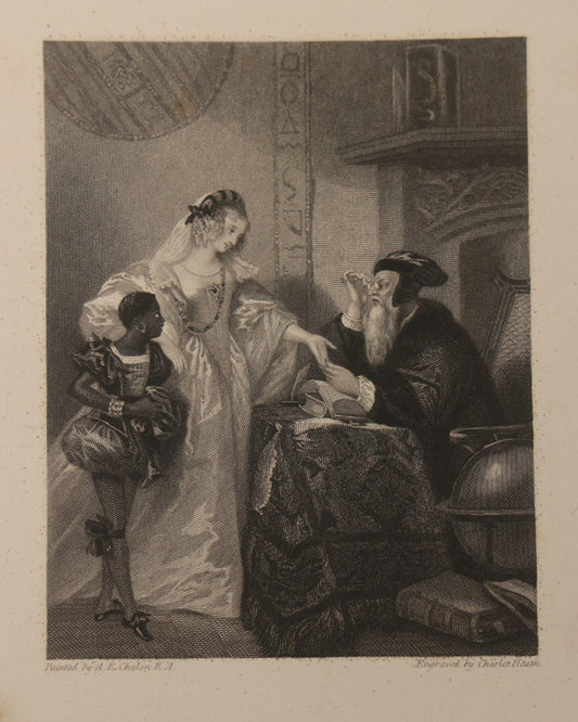 Lot 225 - Antique Engraving “The Prophet Of St. Paul's” By A.E. Chalon, R.A., Engraved By Charles Heath, Published By Longman & Co., London, Early 19th Century, Unframed