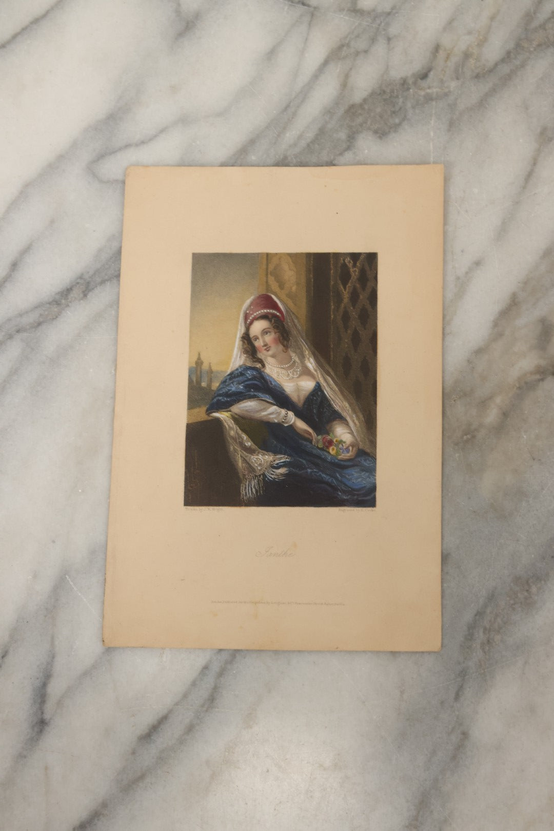 Lot 226 - Trio Of Antique Hand-Colored Engravings Published By Longman & Co., London, Including “Ellen” By H. Wyatt & H. Robinson, “Janthe” By J.W. Wright & H. Cooke, And “The Sisters” By J. Hayter & J. Thomson