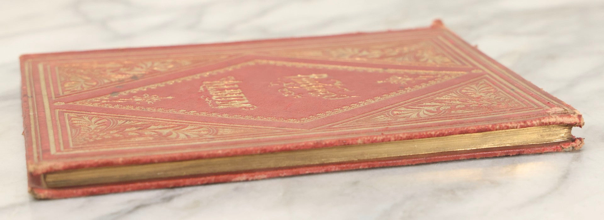 Lot 240 - "Philopoena Album" Antique Gilt-Embellished Friendship And Autograph Book Published By Leavitt & Allen, New York, Circa 1857, With Engraved Illustrations And Gilt Fore Edge