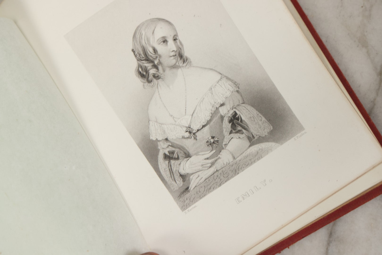 Lot 240 - "Philopoena Album" Antique Gilt-Embellished Friendship And Autograph Book Published By Leavitt & Allen, New York, Circa 1857, With Engraved Illustrations And Gilt Fore Edge