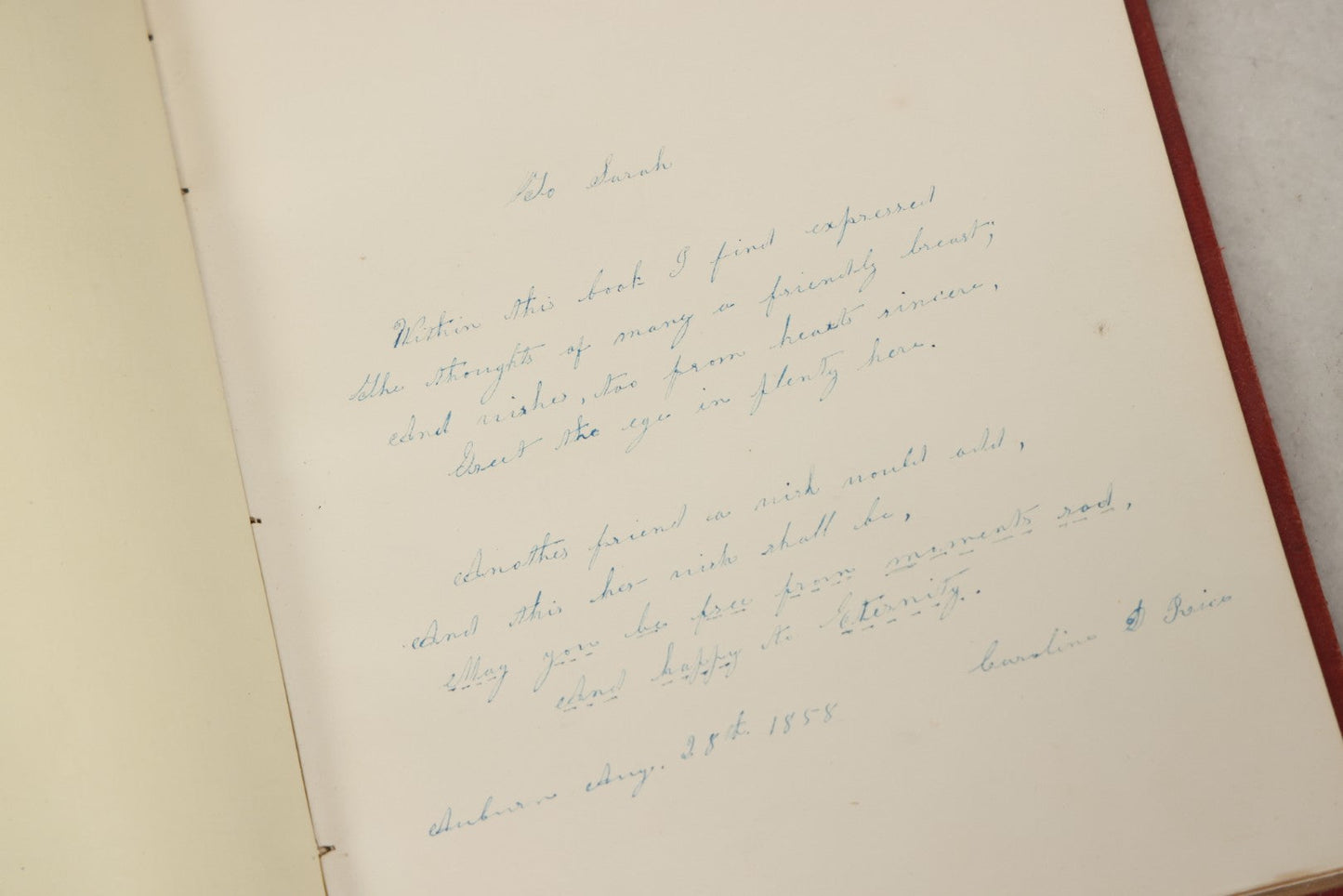 Lot 240 - "Philopoena Album" Antique Gilt-Embellished Friendship And Autograph Book Published By Leavitt & Allen, New York, Circa 1857, With Engraved Illustrations And Gilt Fore Edge
