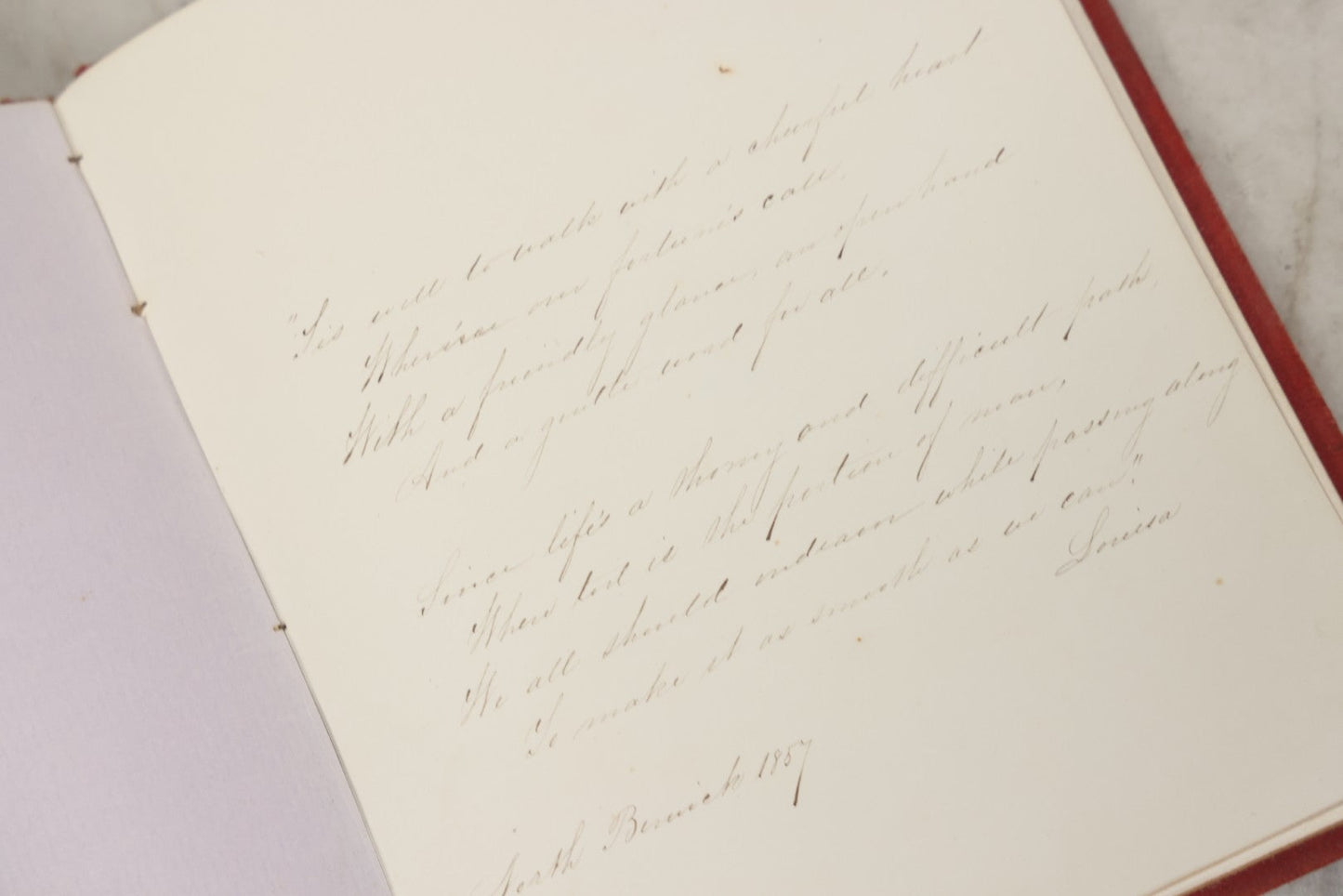 Lot 240 - "Philopoena Album" Antique Gilt-Embellished Friendship And Autograph Book Published By Leavitt & Allen, New York, Circa 1857, With Engraved Illustrations And Gilt Fore Edge