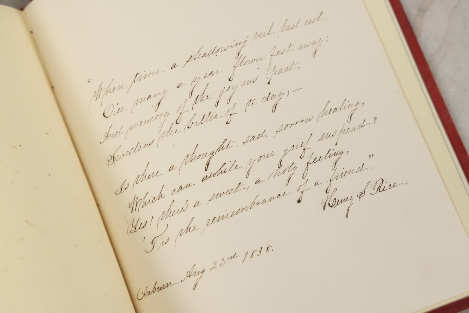 Lot 240 - "Philopoena Album" Antique Gilt-Embellished Friendship And Autograph Book Published By Leavitt & Allen, New York, Circa 1857, With Engraved Illustrations And Gilt Fore Edge