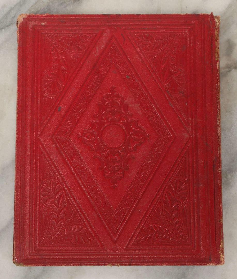 Lot 240 - "Philopoena Album" Antique Gilt-Embellished Friendship And Autograph Book Published By Leavitt & Allen, New York, Circa 1857, With Engraved Illustrations And Gilt Fore Edge