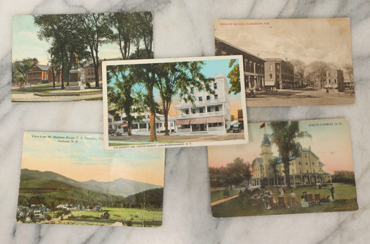 Lot 247 - Grouping Of Five Antique New Hampshire Postcards, Four Addressed To Members Of The Bridgman Family In Biddeford, Maine