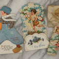 Lot 250 - Grouping Of Four Antique Valentine And Christmas Cards Including Mechanical And Booklet Formats, Ernest Nister And Castell Brothers Ltd., London And New York