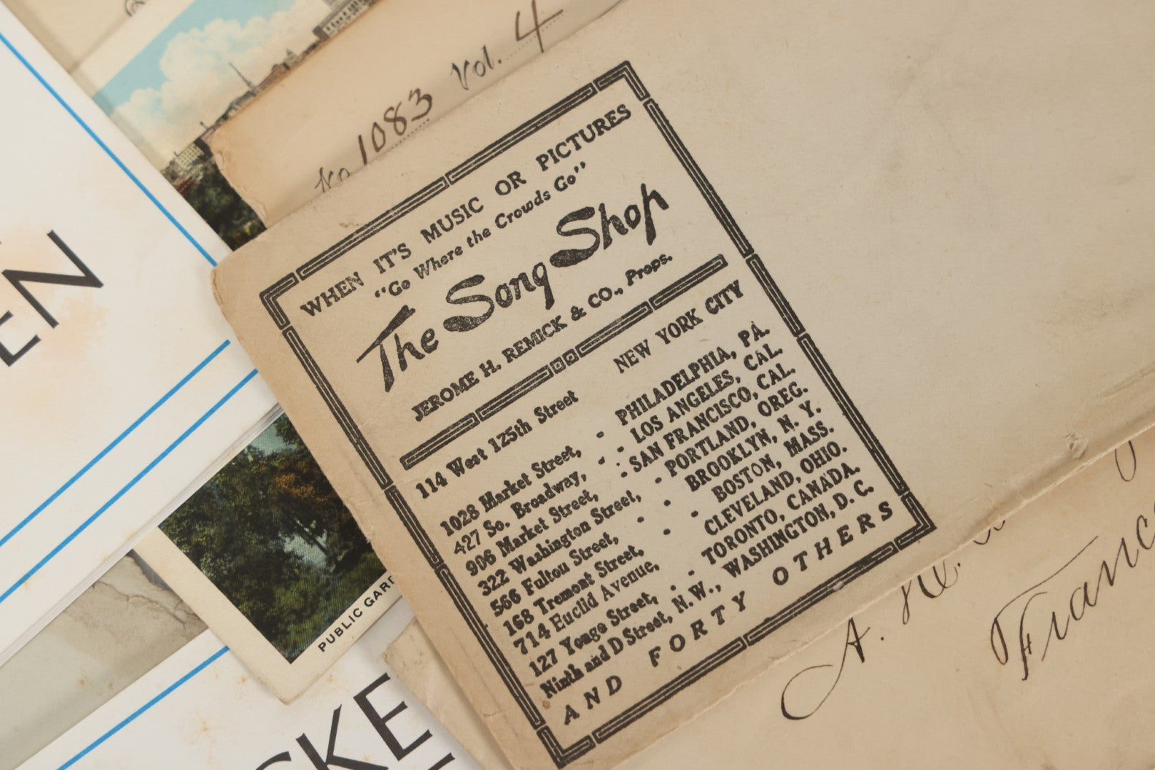 Lot 251 - Grouping Of Antique And Vintage Ephemera, Including 1894 Intoxication Arrest Warrant, Antique Postmarked Envelopes, And Two "My Ticket To Heaven" 1995 Booklets