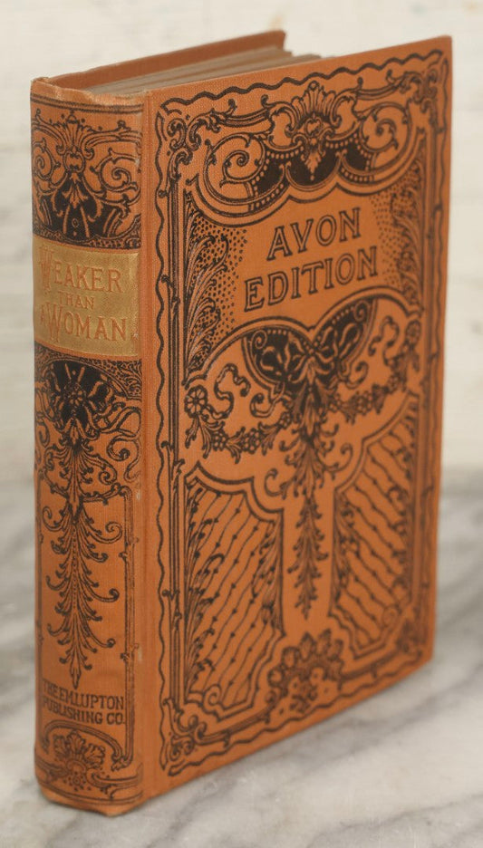 Lot 282 - "Weaker Than A Woman" Antique Romance Book By Charlotte M. Braeme, Published By The R. M. Lupton Publishing Company, New York, Avon Edition, Circa Late 19th Century