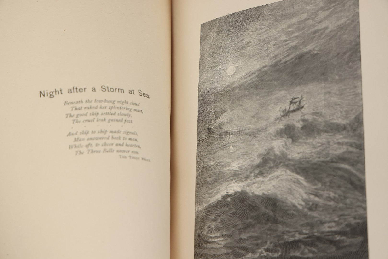 Lot 288 - "Poems Of Nature" Antique Large Format Illustrated Book By John Greenleaf Whittier, Illustrated By Elbridge Kingsley, Published By Houghton, Mifflin And Company, Boston, 1886, With Pine Cone And Pine Leaf Designs On Covers And Gilt Foredge