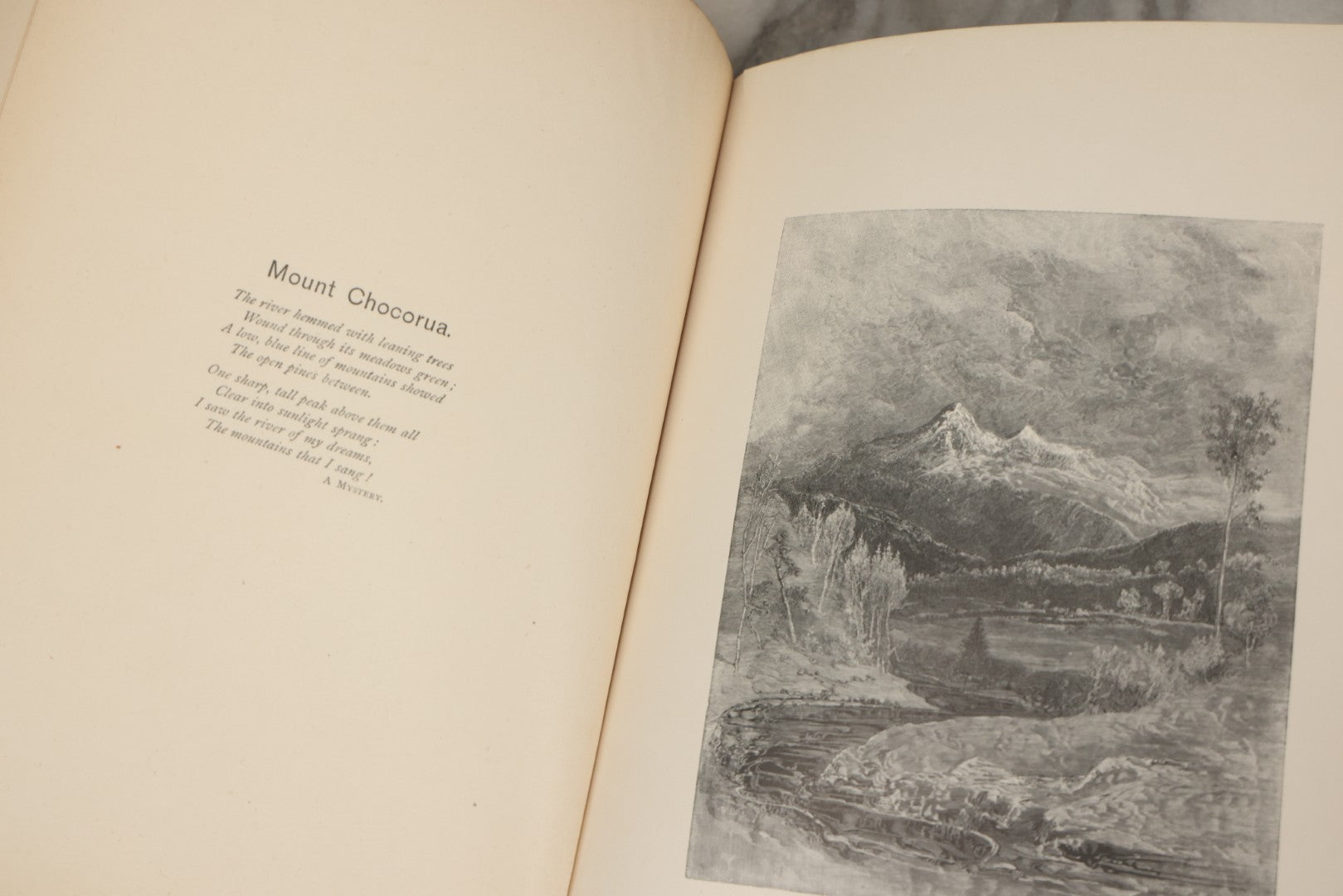 Lot 288 - "Poems Of Nature" Antique Large Format Illustrated Book By John Greenleaf Whittier, Illustrated By Elbridge Kingsley, Published By Houghton, Mifflin And Company, Boston, 1886, With Pine Cone And Pine Leaf Designs On Covers And Gilt Foredge