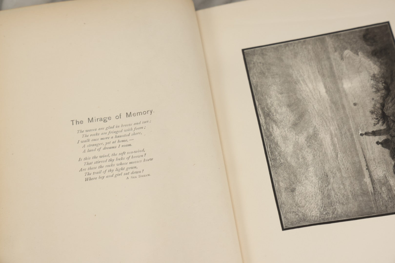 Lot 288 - "Poems Of Nature" Antique Large Format Illustrated Book By John Greenleaf Whittier, Illustrated By Elbridge Kingsley, Published By Houghton, Mifflin And Company, Boston, 1886, With Pine Cone And Pine Leaf Designs On Covers And Gilt Foredge