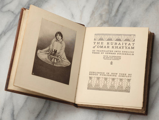 Lot 293 - "The Rubaiyat Of Omar Khayyam" Antique Illustrated Poetry Book Translated By Edward Fitzgerald, Illustrated By Adelaide Hanscom, Published By Dodge Publishing Company, New York, 1914