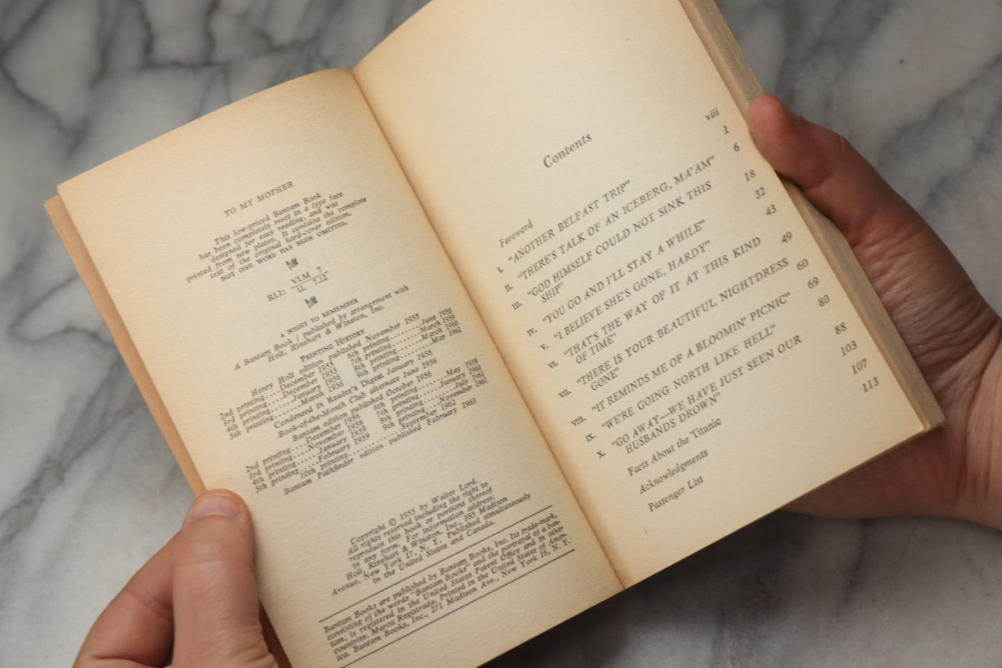 Lot 306 - "A Night To Remember" Vintage Bantam Pathfinder Paperback Edition By Walter Lord, Published By Bantam Books, New York, 1963, With Dramatic Red-Tinted Titanic Cover Illustration