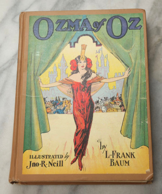 Lot 317 - "Ozma Of Oz" Antique Illustrated Fantasy Book By L. Frank Baum, Illustrated By John R. Neill, Published By The Reilly & Lee Co., Chicago, 1907