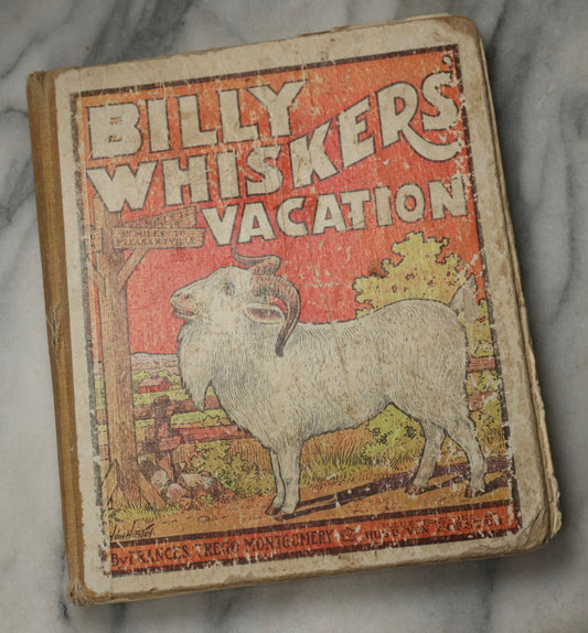 Lot 325 - "Billy Whiskers' Vacation" Antique Children's Book By Francis Trego Montgomery, Illustrated By Hugo Van Hofsten, Note Poor Condition