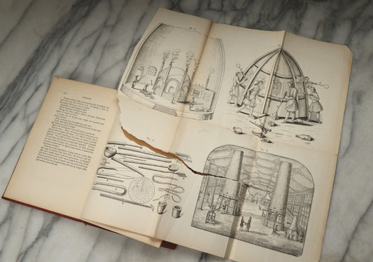 Lot 334 - "Reminiscences Of Glass-Making" Antique Industrial History Book By Deming Jarves, Published By Hurd And Houghton, New York, 1865