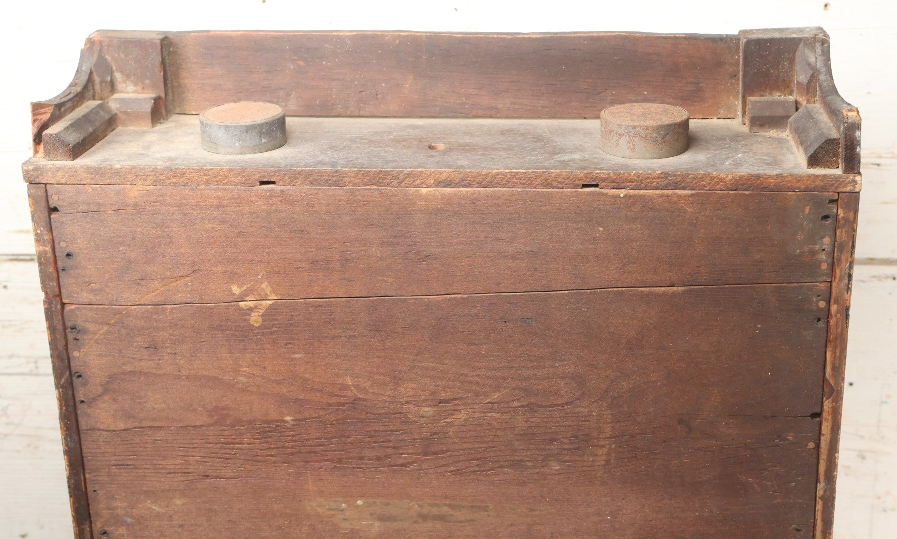 Lot 004 - Antique Column And Splat Shelf Clock By Riley Whiting, Winchester, Connecticut, With 30-Hour Wooden Works And Reverse Painted Door With “The Orphan's Prayer” Scene, Child Praying At Monument, Includes Weights, Pendulum, And Key