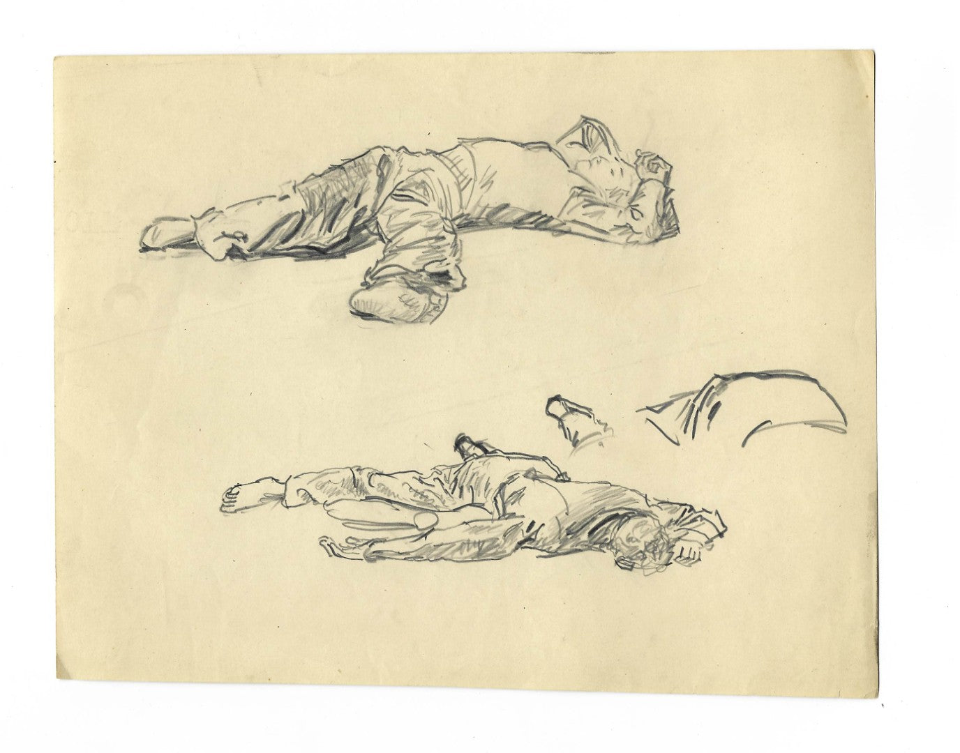 Lot 005 - Extensive Archive Of Original Sketches, Studies, And Notes Attributed To Norman Mills Price (1877–1951), Including Preparatory Work For “The Sea Rogue's Moon," With Envelope From Liberty Magazine Addressed To 527 Riverside Dr., New York City