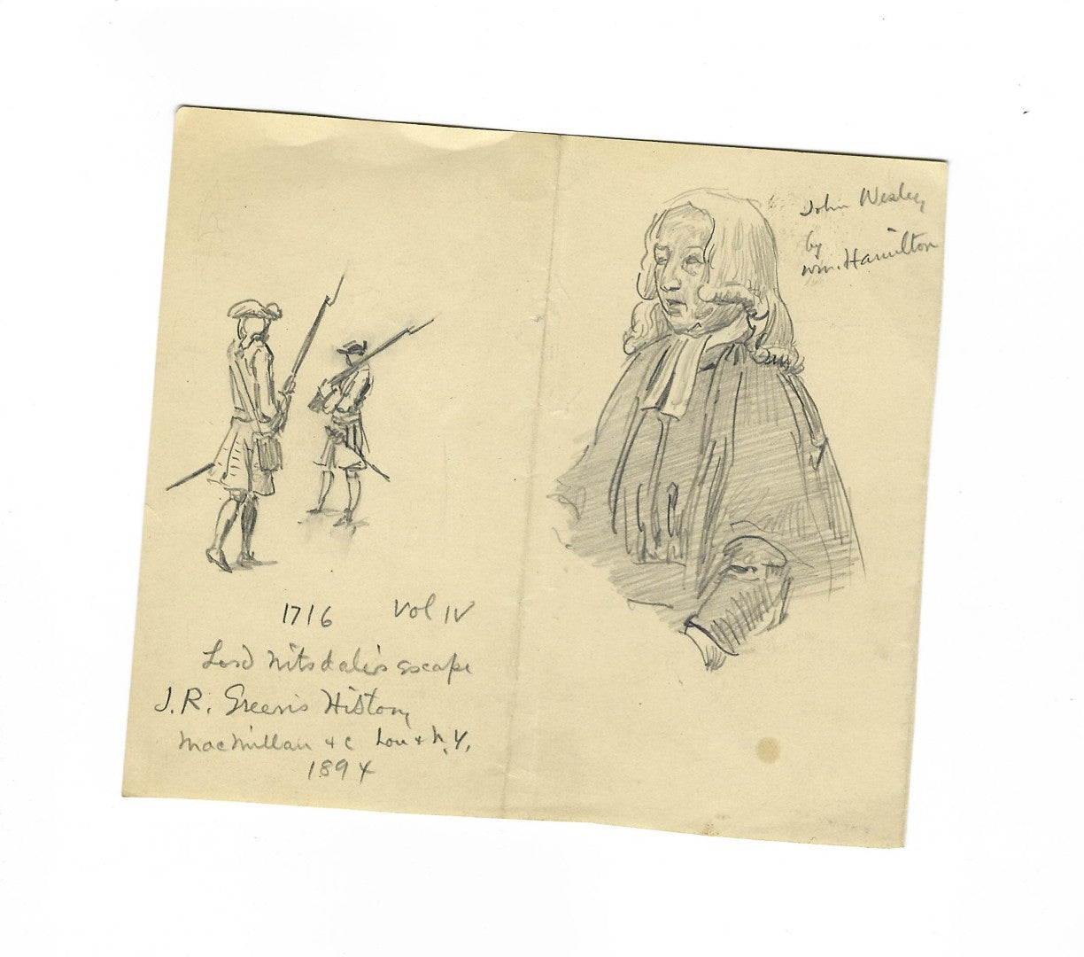 Lot 005 - Extensive Archive Of Original Sketches, Studies, And Notes Attributed To Norman Mills Price (1877–1951), Including Preparatory Work For “The Sea Rogue's Moon," With Envelope From Liberty Magazine Addressed To 527 Riverside Dr., New York City