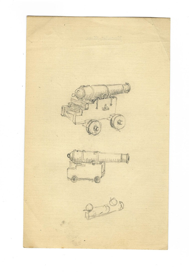 Lot 005 - Extensive Archive Of Original Sketches, Studies, And Notes Attributed To Norman Mills Price (1877–1951), Including Preparatory Work For “The Sea Rogue's Moon," With Envelope From Liberty Magazine Addressed To 527 Riverside Dr., New York City