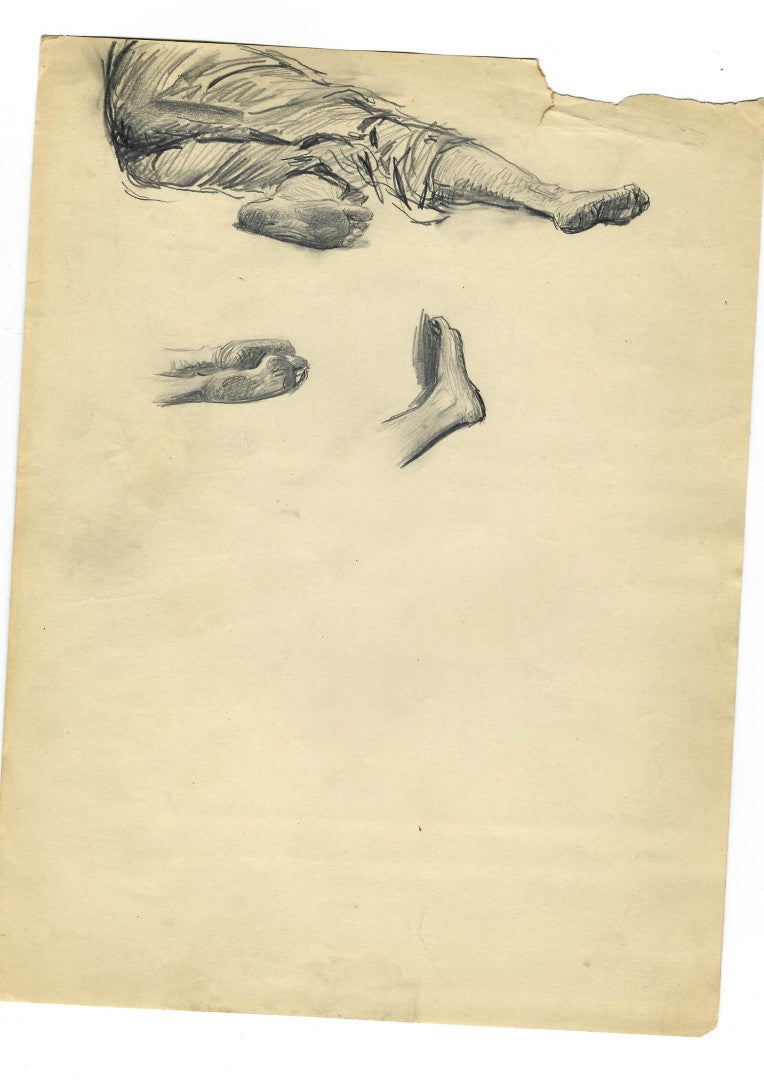 Lot 005 - Extensive Archive Of Original Sketches, Studies, And Notes Attributed To Norman Mills Price (1877–1951), Including Preparatory Work For “The Sea Rogue's Moon," With Envelope From Liberty Magazine Addressed To 527 Riverside Dr., New York City