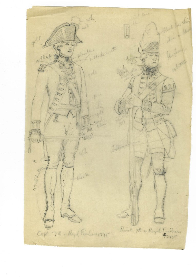 Lot 005 - Extensive Archive Of Original Sketches, Studies, And Notes Attributed To Norman Mills Price (1877–1951), Including Preparatory Work For “The Sea Rogue's Moon," With Envelope From Liberty Magazine Addressed To 527 Riverside Dr., New York City