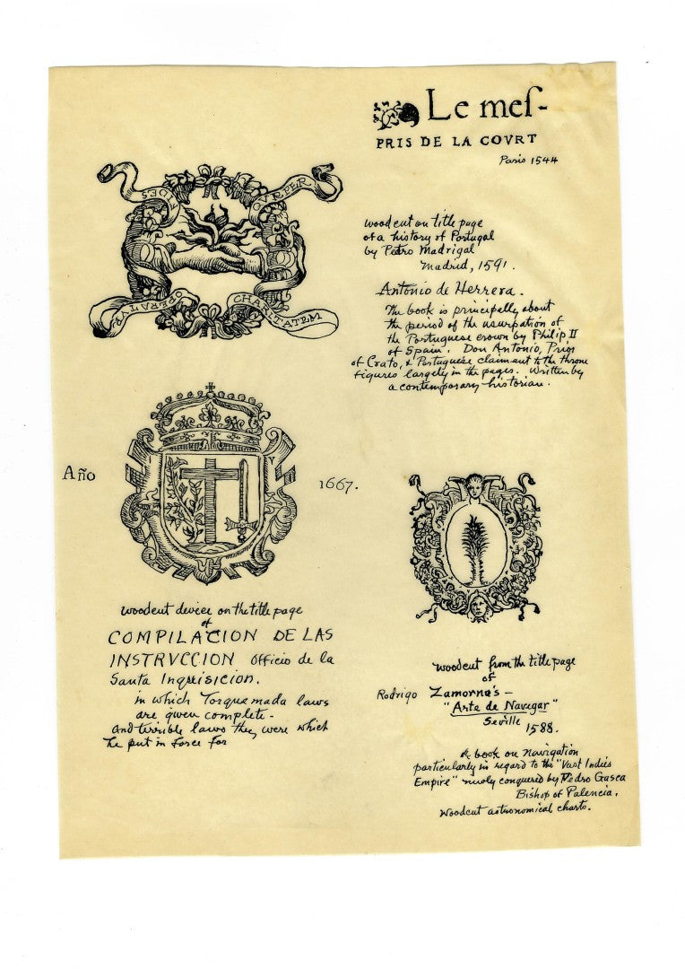 Lot 005 - Extensive Archive Of Original Sketches, Studies, And Notes Attributed To Norman Mills Price (1877–1951), Including Preparatory Work For “The Sea Rogue's Moon," With Envelope From Liberty Magazine Addressed To 527 Riverside Dr., New York City