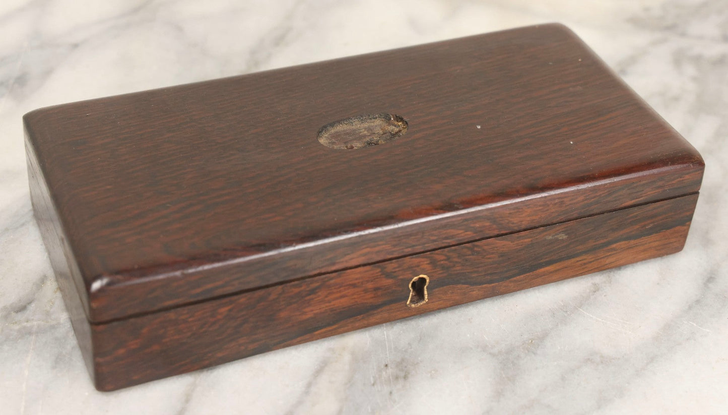 Lot 012 - Antique Surgical Implement Kit By George Tiemann & Co., New York, With 12 Implements Including Bone Handle Tools And Triple Chain Dissection Hook, In Original Box With Paper Label, Circa 1860s