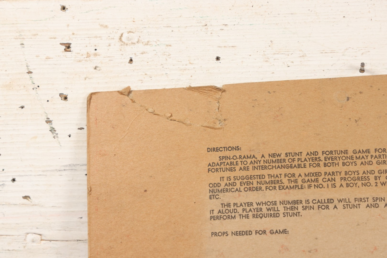 Lot 025 - Vintage Spin-O-Rama Halloween Stunt And Fortune Game By Beistle With Witch, Black Cat, And Jack-O-Lantern J.O.L. Graphics, Made In U.S.A.., 12-3/8" x 18-3/8"