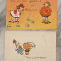 Lot 028 - Pair Of Antique Halloween Postcards Including Tuck "Hallowe'en" Series No. 188 And Gibson Art Co. Design