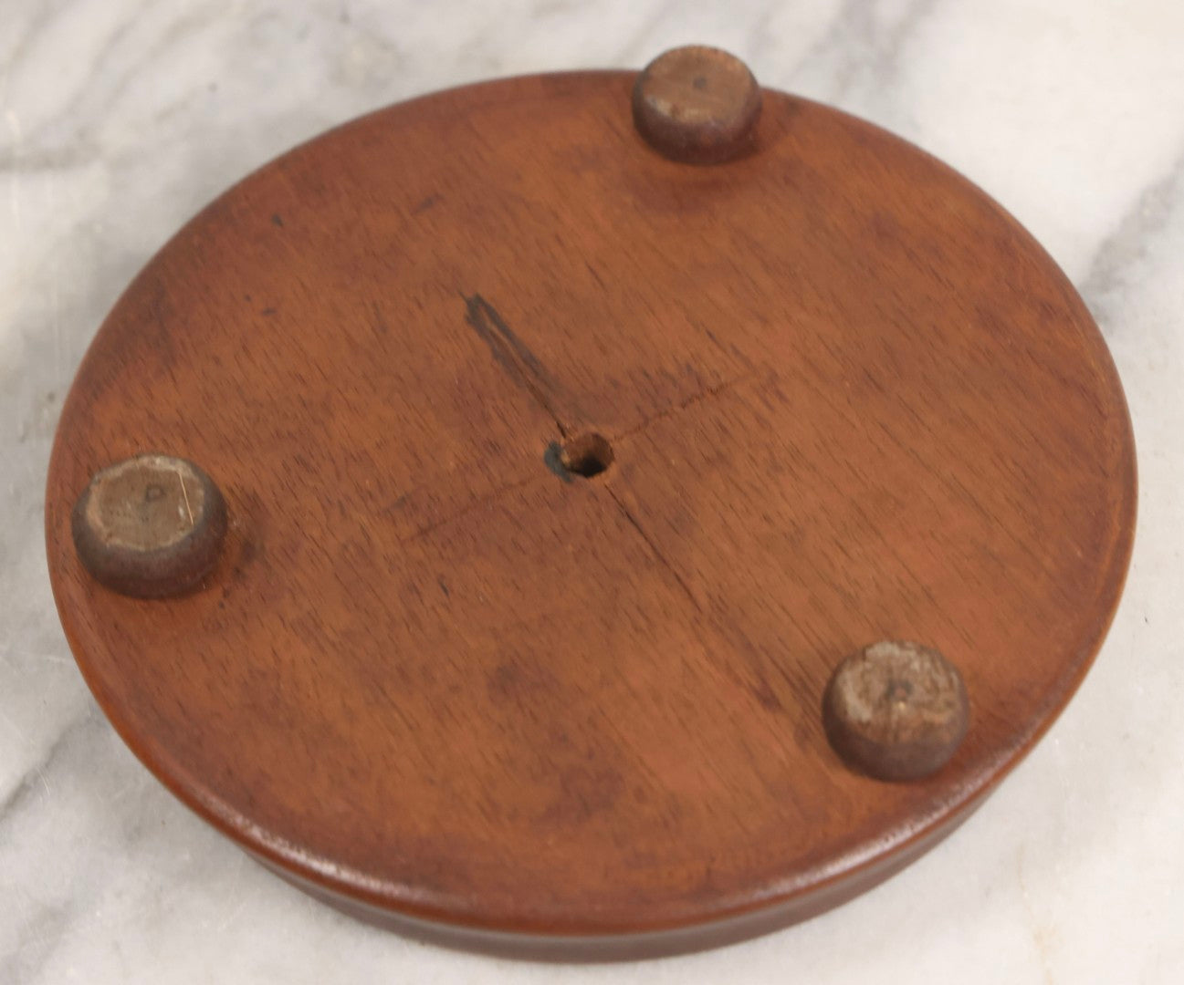 Lot 035 - Vintage Wwii Era Servicemember Wedding Cake Topper In Glass Dome Cloche With Bride, Groom In Military Uniform, Faux White Flowers, And Wood Base, 9-1/2" H