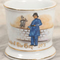 Lot 039 - Vintage "Charlie Of The Gay 90's" Occupational Shaving Mug With Policeman Motif, S125F Backstamp, 3-7/8" H