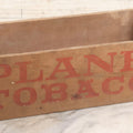 Lot 040 - Vintage Planet Tobacco "Planet Dark" Wooden Crate With Debossed Red Lettering By P. Lorillard Company, Jersey City, New Jersey, Successors To Buchanan & Lyall, Brooklyn, New York