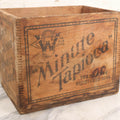 Lot 041 - Antique Minute Tapioca Wooden Crate By Whitman Grocery Co., Orange, Massachusetts, Trademark Registered 1894